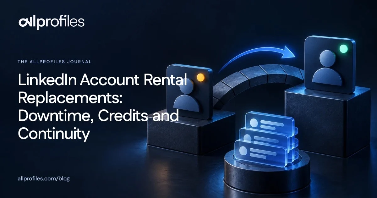 LinkedIn Account Rental Replacements: Downtime, Credits and Continuity — AllProfiles