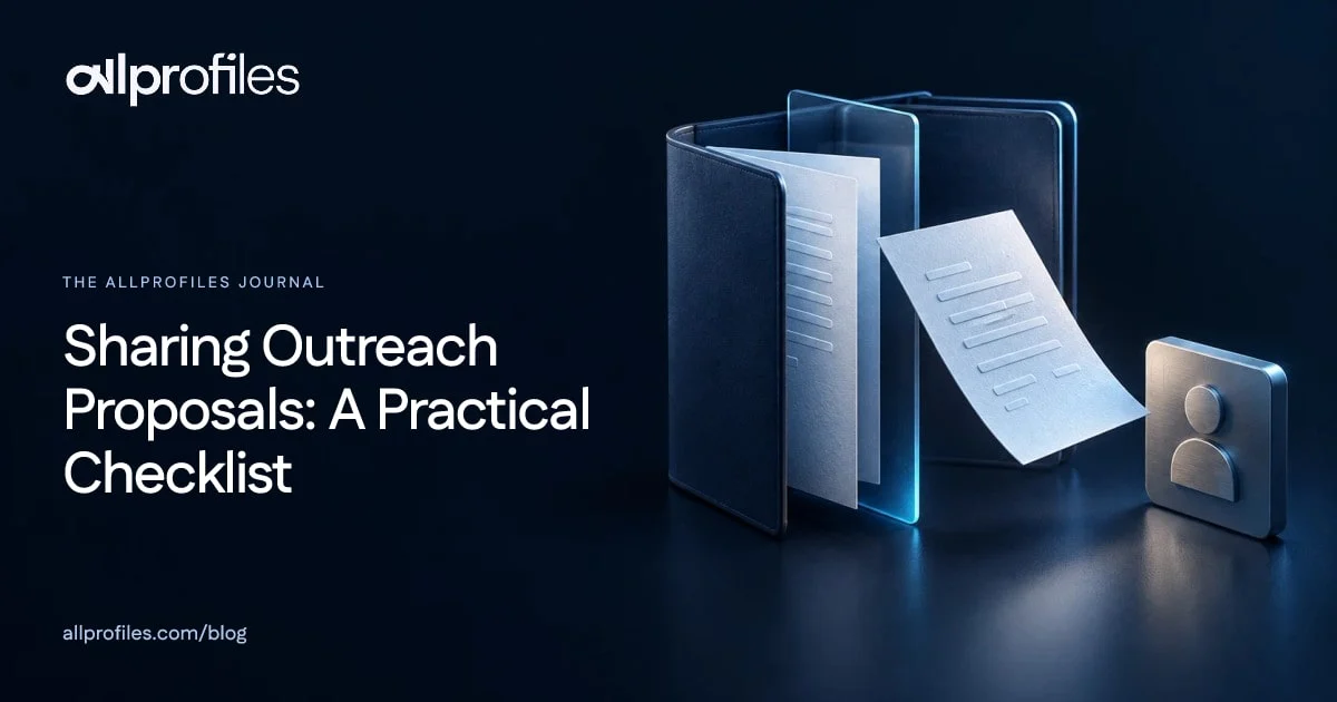 Sharing Outreach Proposals: A Practical Checklist — AllProfiles