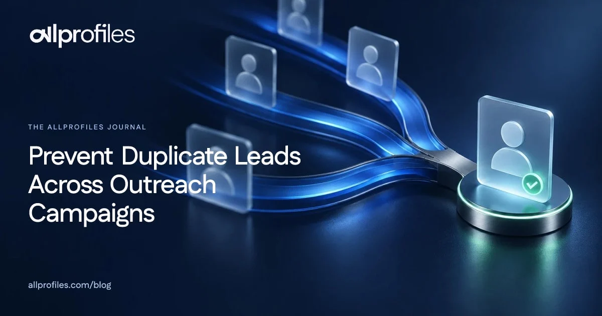 Prevent Duplicate Leads Across Outreach Campaigns — AllProfiles